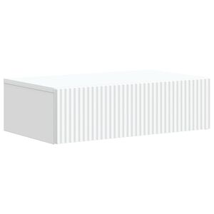 vidaXL V&auml;ggmonterad sidobord Vit 59 x 34,5 x 17 cm Konstruerat tr&auml;