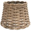 vidaXL Taklampsk&auml;rm brun &Oslash;20x15 cm korgmaterial