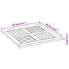 vidaXL Bordsskiva 60x60x2 cm fyrkantig massiv akacia