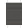 vidaXL Plisserad persienn svart 95x100 cm tyg bredd 94,4 cm polyester