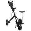 vidaXL Golfvagn med sits Svart 95 x 69 x 114 cm J&auml;rn