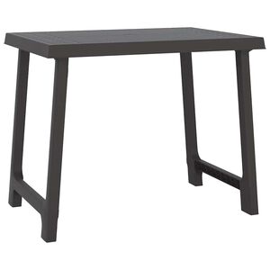 vidaXL Campingbord antracit 79x56x64 cm PP tr&auml;utseende
