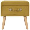 vidaXL Sängbord senapsgul 40x35x40 cm sammet