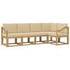 vidaXL Utomhussoffset 5 st Vit och Beige