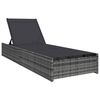 vidaXL Solstol Reclining Gr&aring; 200.5 x 70 x 75 cm konstrotting