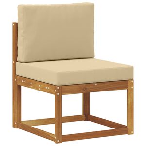 vidaXL Utomhus Mellansoffa Massivt Akaciatr&auml;