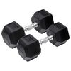 Orange Gym Hantel sexkantig 2 x 4 kg svart