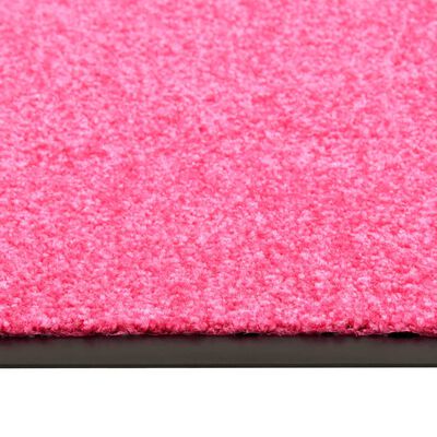 vidaXL Dörrmatta tvättbar rosa 40x60 cm