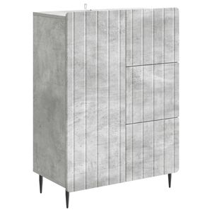 vidaXL Sideboard Betonggr&aring; 66 x 34,5 x 91,5 cm Konstruerat tr&auml;