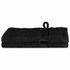 vidaXL G&auml;sthandduk SOLUND 2 st Svart 15 x 21 cm 550 gsm