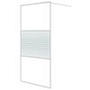 vidaXL Duschv&auml;gg vit 100x195 cm klart ESG-glas