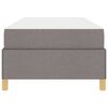 vidaXL S&auml;ngram med madrass Taupe 90 x 190 cm tyg