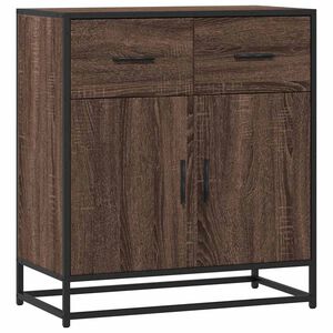 vidaXL Sk&auml;nk brun ek 68x35x76 cm konstruerat tr&auml;