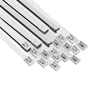 vidaXL Kabelbindare 25 st 7,9 x 400 mm Silver