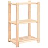 vidaXL F&ouml;rvaringshylla 3 hyllplan 60x38x90 massiv furu 150 kg