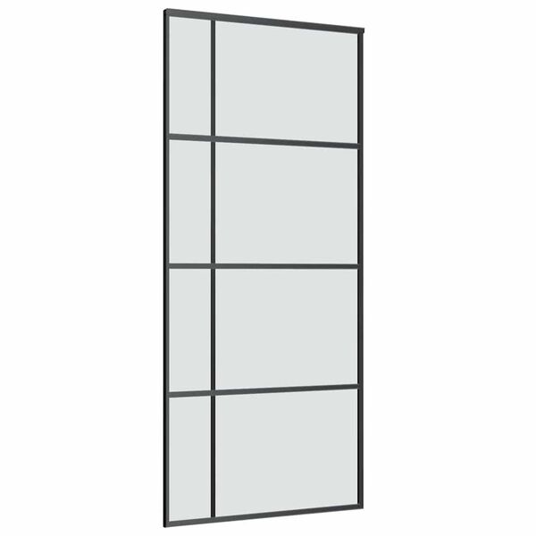 vidaXL Skjutd&ouml;rr med beslagset ESG glas och aluminium 90x205 cm