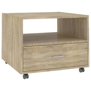 vidaXL Soffbord sonoma-ek 55x55x40 cm konstruerat tr&auml;