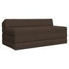 vidaXL F&auml;llbar Soffbed Taupe 120 x 60 x 49 cm Tyg