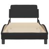 vidaXL Bed Frame "Dover" Black 90x200 cm Faux Leather