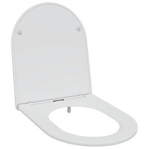vidaXL Toalettstol Vit 47 x 36 x 3,4 cm Duroplast