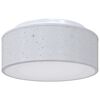 vidaXL Taklampa med str&aring;lkastare Gr&aring; 30 x 30 x 13,5 cm tyg