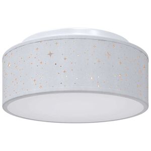 vidaXL Taklampa med str&aring;lkastare Gr&aring; 30 x 30 x 13,5 cm tyg