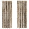 vidaXL Sammetsgardiner 2 pcs champagne 245 x 140 cm Sammet
