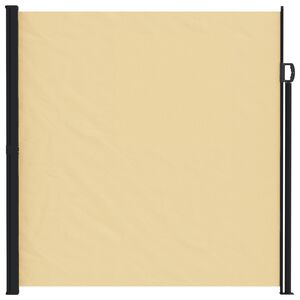 vidaXL Utf&auml;llbar sidomarkis 500 x 180 cm Polyester Rektangul&auml;r Sand