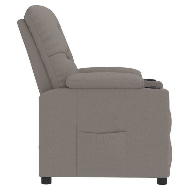 vidaXL Reclinerf&aring;t&ouml;lj taupe tyg