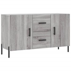 vidaXL Sk&auml;nk gr&aring; sonoma 100x36x60 cm konstruerat tr&auml;