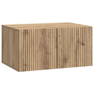 vidaXL V&auml;ggmonterad TV-b&auml;nk V&auml;ggmonterad Artisan-ek 59,5 x 41 x 30 cm