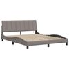 vidaXL Bed Frame without Mattress "Hanko" Taupe 160x200cm Fabric