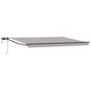 vidaXL Manuell utdragbar markis med LED-lampor 4 &times; 3 m
