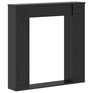 vidaXL Eldstadsram Svart 100 x 20 x 100 cm Konstruerat tr&auml;