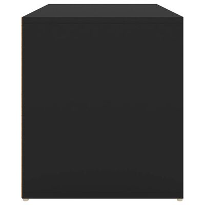 vidaXL Hallbänk svart 80x40x45 cm spånskiva