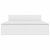 vidaXL F&ouml;rvaringss&auml;ng med madrass Ren Vit 200 x 200 cm Konstl&auml;der