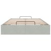 vidaXL Ottoman sängram utan madrass ljusgrå 120x200 cm sammet
