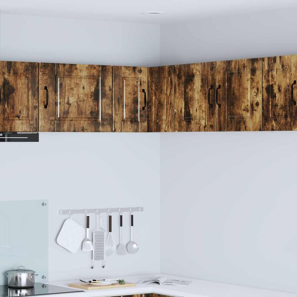 vidaXL K&ouml;kssk&aring;p med hylla R&ouml;kt ek 57 x 57 x 40 cm Konstruerat tr&auml;