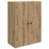 vidaXL V&auml;ggmonterat sk&aring;p 66 x 34,5 x 90 cm Konstruerat tr&auml; Artisan-ek