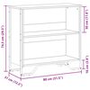 vidaXL Bokhylla gr&aring; sonoma 80x31x74,5 cm konstruerat tr&auml;