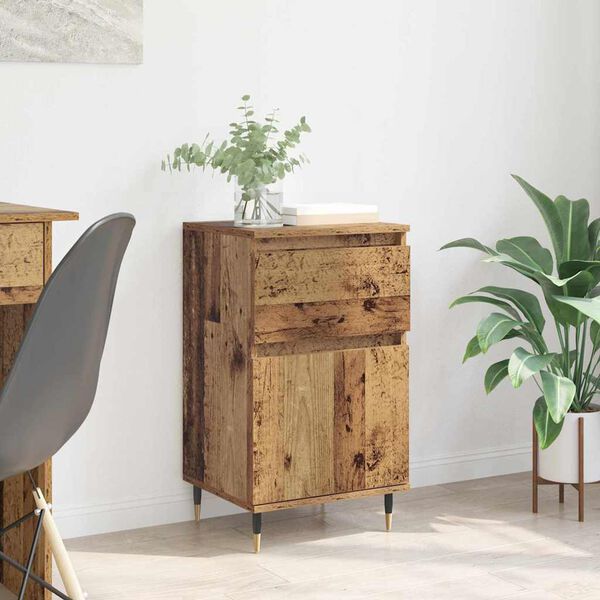 vidaXL Sideboard Gammalt tr&auml; 40 x 35 x 70 cm Konstruerat tr&auml; och j&auml;rn