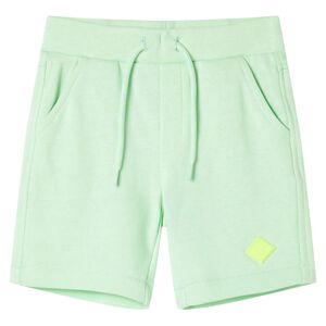 vidaXL Barnshorts med sn&ouml;re ljusgr&ouml;n 128