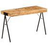 vidaXL Skrivbord massivt mangotr&auml; 118x50x75 cm