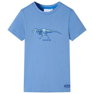 vidaXL T-shirt f&ouml;r barn medelbl&aring; 104