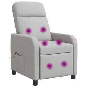 vidaXL Massagef&aring;t&ouml;lj Moln Gr&aring; Tyg