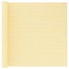 vidaXL Balkongsk&auml;rm beige 90x600 cm HDPE