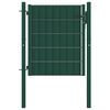 vidaXL Staketgrind PVC och st&aring;l 100x100 cm gr&ouml;n