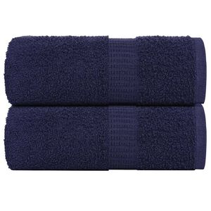 vidaXL Tv&auml;tthanddukar FROGN 2 st marinbl&aring; 30x30 cm 360 gsm