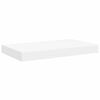 vidaXL Sv&auml;vande v&auml;gghyllor 4 st vit 50x23x3,8 cm MDF