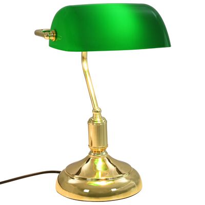 vidaXL Bordslampa 40 W grön och guld